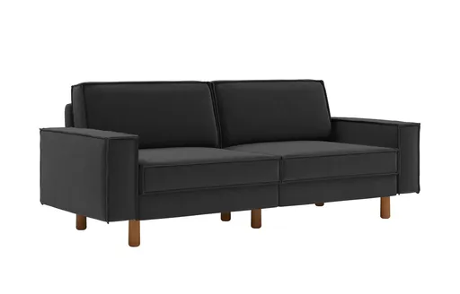 Canapea 3 locuri, Atelier del Sofa, 918CMF1239, Otel, Gri noapte / Nuc