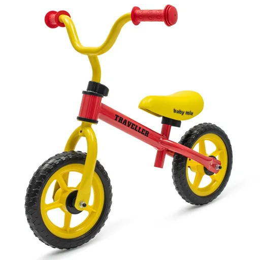 Baby Mix Bicicletă de echilibru pentru copiiTraveller, roșie