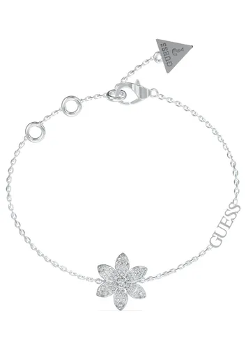 Guess Brățară frumoasă din oțel cu floare White Lotus JUBB04144JWRH 18.5 cm