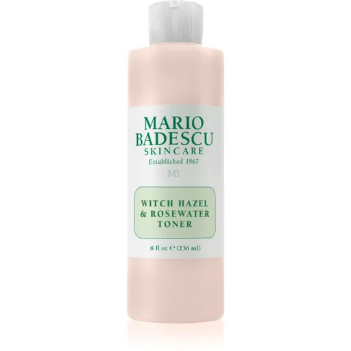 Mario Badescu Witch Hazel & Rosewater Toner solutie tonica cu efect de iluminare cu apă de trandafiri 236 ml