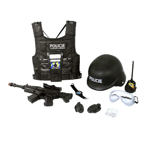 Vesta de poliție Rappa cu inscripții cehe șiaccesorii