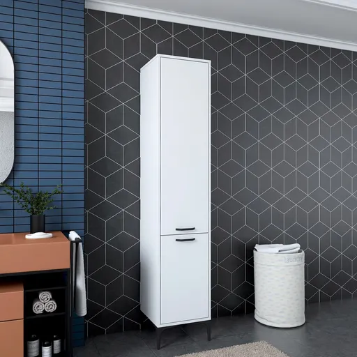 Dulap multifunctional, Hanah Home, JE111, 40x198.6x40 cm, Alb