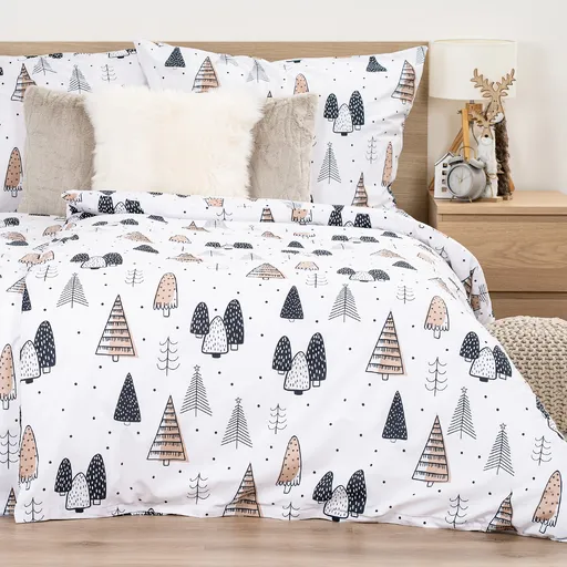 Lenjerie de pat din bumbac 4Home Frugal Winterland, 140 x 220 cm, 70 x 90 cm