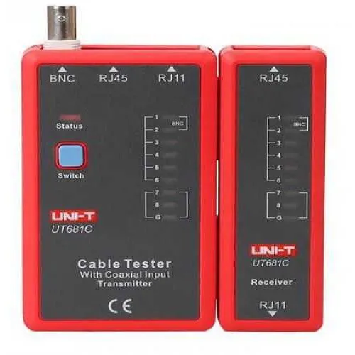Tester pentru cablu retea, telefonic si BNC ( RJ45, RJ11, BNC ) UNI-T UT681C / TESTER-CABLE-UT681C-UNIT