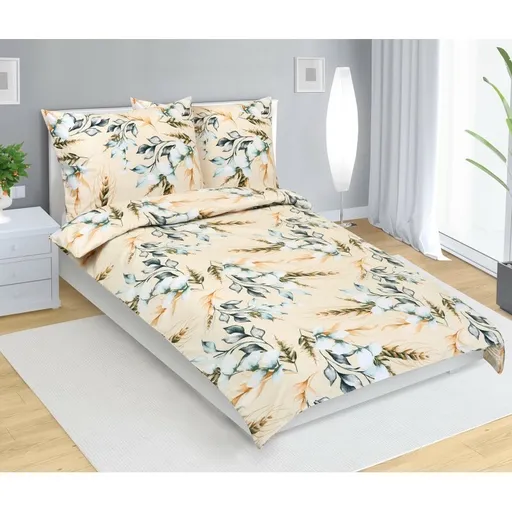 Lenjerie de pat din bumbac Bellatex Klas bej, 140 x 200 cm, 70 x 90 cm, 140 x 200 cm, 70 x 90 cm