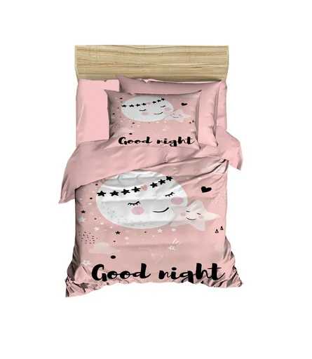 Lenjerie de pat pentru copii, L'essentiel Maison, PH133, Roz / Alb / Negru