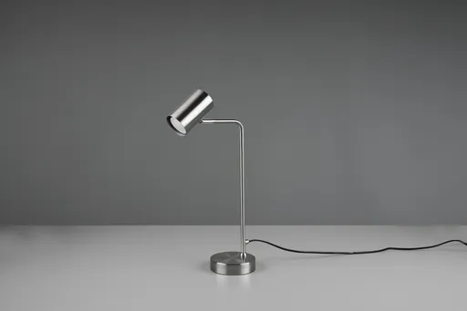 Lampa de masa Marley, TRIO, 12x25x45 cm, 5W, 1x GU10, metal, argintiu mat