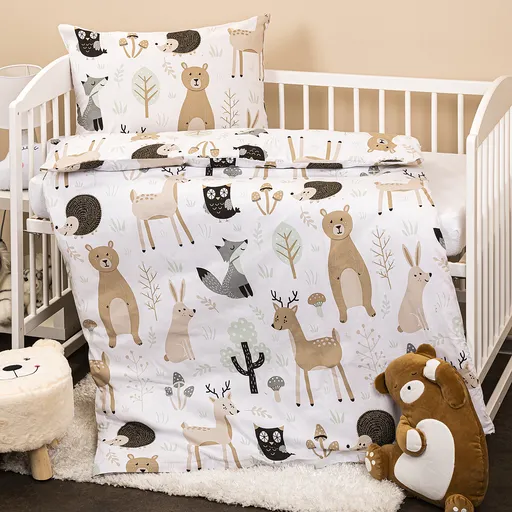 Lenjerie de pat din bumbac pentru copii 4Home Nordic Friends, 100 x 135 cm, 40 x 60  cm, 100 x 135 cm, 40 x 60 cm