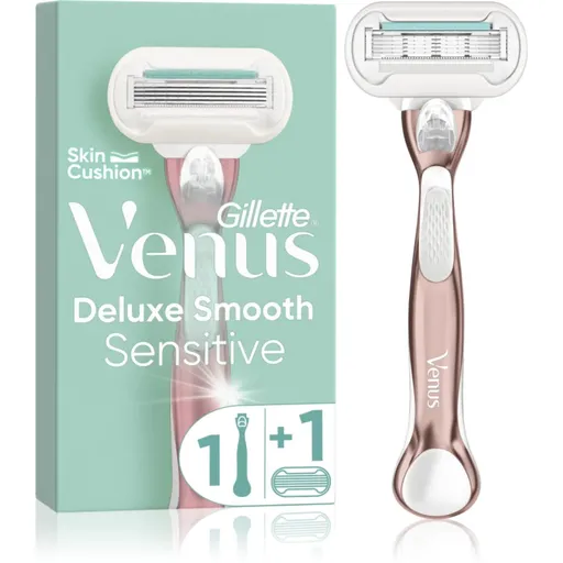 Gillette Venus Extra Smooth Sensitive aparat de ras + capete de schimb RoseGold 1 buc