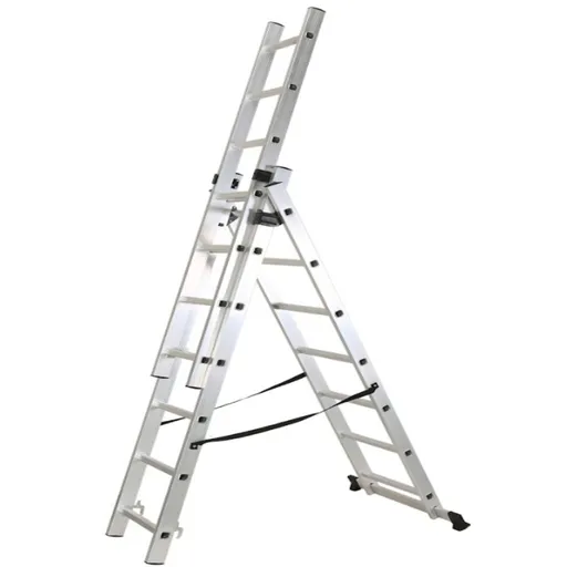 Scara Aluminiu Multifunctionala,3 tronsoane,7 trepte,Rotor KME307