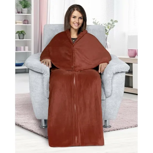 Bellatex Pătură pentru televizor Korall maro, 150 x 180 cm, maro