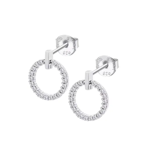 Lotus Silver Cercei din argint atemporali cu cristale LP3100-4/1