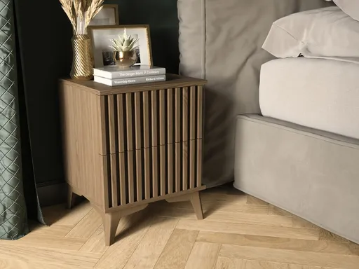 Noptiera ELTAP, Entsian, 40x40x52 cm, PAL/ABS, stejar