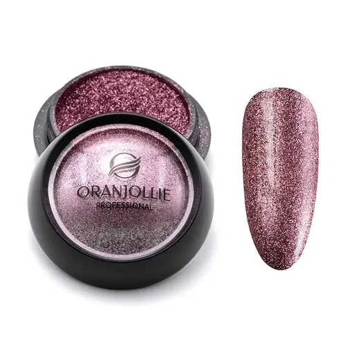 Pigment Unghii Holografic - Roz - L003 - Oranjollie