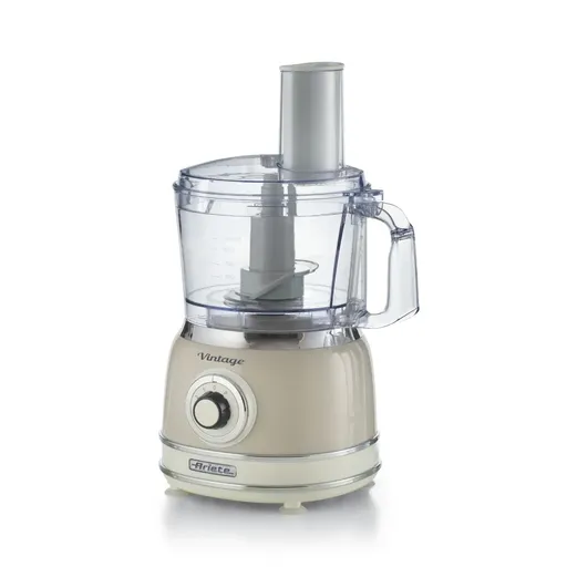 Robot de bucătărie Ariete Vintage 1781/03, 1000 W, 2,1 litri, 2 viteze, funcție puls, bej