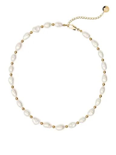 Furiosa Colier de perle placat cu aur Panama Choker SN-PANAMACH-G