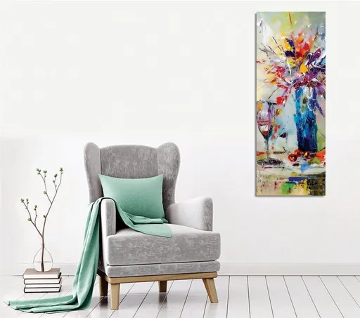 Tablou decorativ, PC326, Canvas imprimat, Multicolor