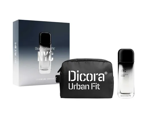 Set apa de toaleta barbati Dicora Urban Fit NYC 150ml + geanta cosmetica