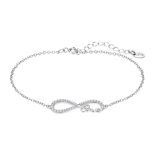 Lotus Silver Brățară din argint cu zirconi transparenți Infinit LP3314-2 / 1