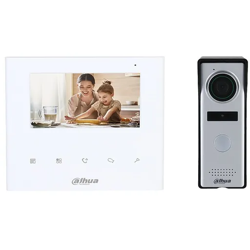 Videointerfon aparent analog Dahua DHI-KTA04, 1.3 MP, ecran 4.3" TFT, rezolutie 480 x 272 pixeli, DWDR, Auto IR, IP66, conexiune pe 4 fire