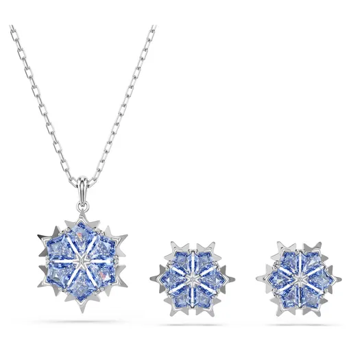 Swarovski Set frumos de bijuterii Fulgi de nea Magic 5734243 (colier, cercei)