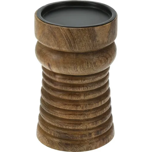 Suport de lumânare din lemn de mango S, 10 x 16 cm, S