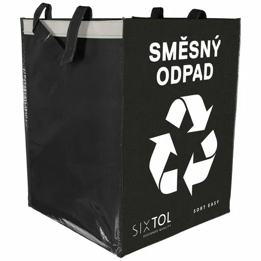 Sac Sixtol de deșeuri SORT EASY MIXED,36 l, negru