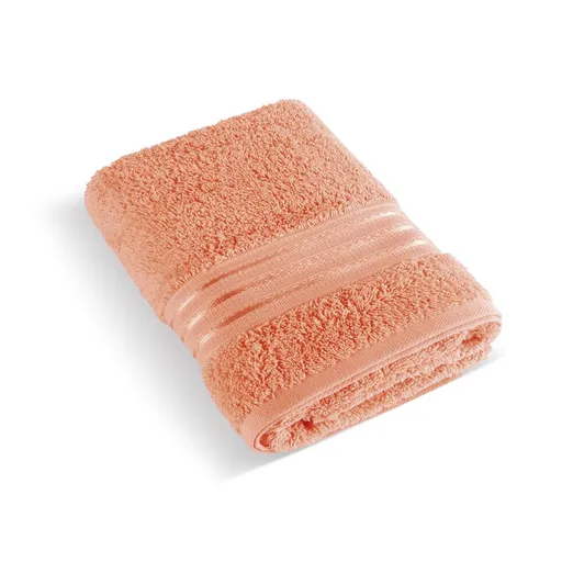 Prosop frotir Bellatex colecția Linie somon, 50 x 100 cm, somon, 50 x 100 cm