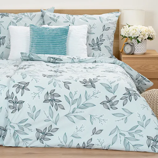 Lenjerie de pat din bumbac 4Home Frosty Leaves, 140 x 220 cm, 70 x 90 cm