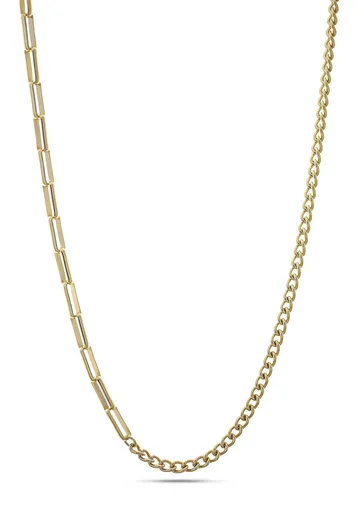 Liu Jo Colier bărbătesc din oțel placat cu aur MLJ442