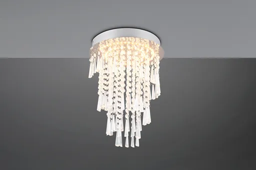 Plafoniera Pomp, RL, 30x40 cm, 18W, 1x SMD, metal, argintiu