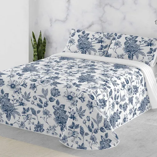 Cuvertură matlasată cu imprimeu Mona