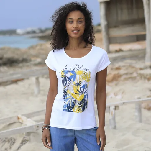 Tricou cu imprimare centrală