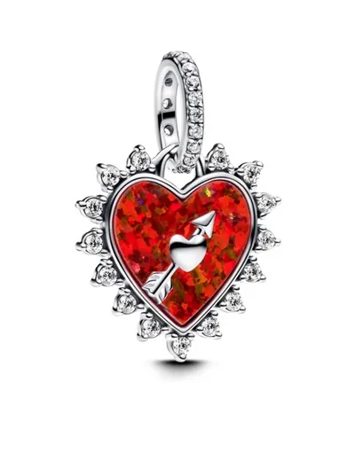 Pandora Pandantiv argintiu Inimă cu săgeată rotativă ME 793667C01