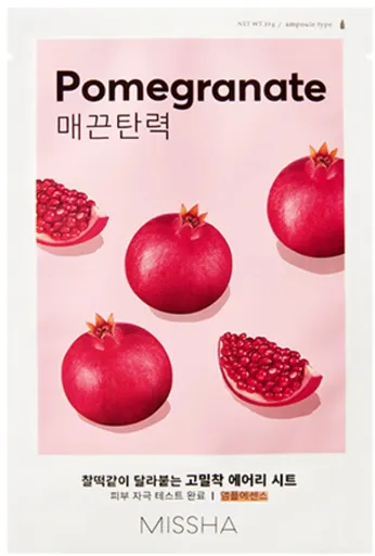 Missha Mască de față pentru fermitate Pomegranate Airy Fit (Sheet Mask) 19 ml