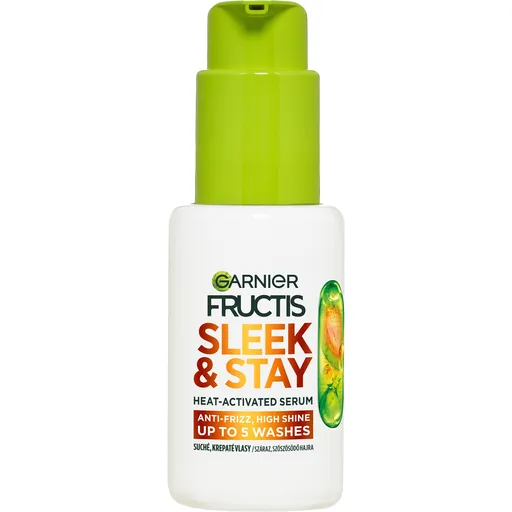 Garnier Ser pentru păr uscat și creț Fructis Keratin Sleek (Heat-Activated Serum) 50 ml