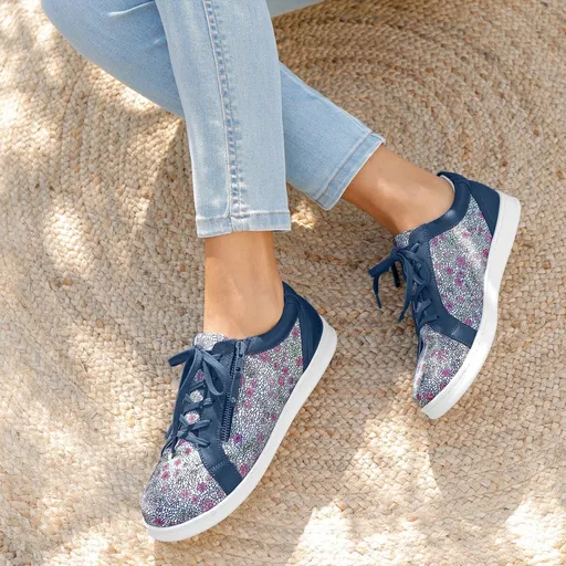 Adidași cu fermoar, din piele