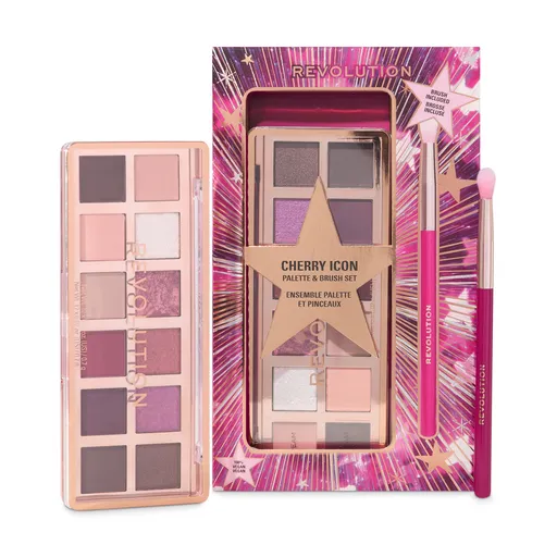 Revolution Set cadou Cherie Icon Eye Shadow Palette and Brush Set