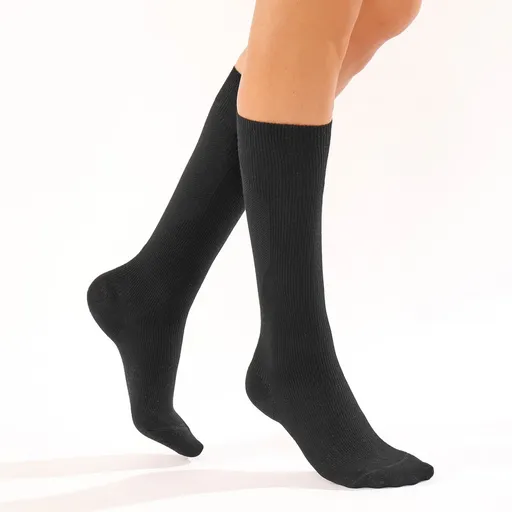 Set de 2 perechi de șosete până la genunchi din bumbac anti-oboseală Labonal