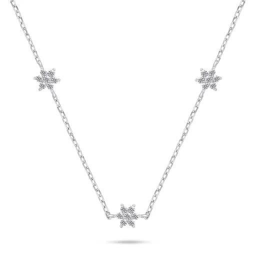 Brilio Silver Colier fermecător din argint cu zirconi NCL109W