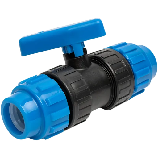 Robinet Pvc Cu Bila Compresiune X Compresiune, Dimensiune 25 mm