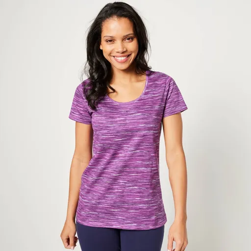 Tricou cu mânecă scurtă din bumbac organic melanj