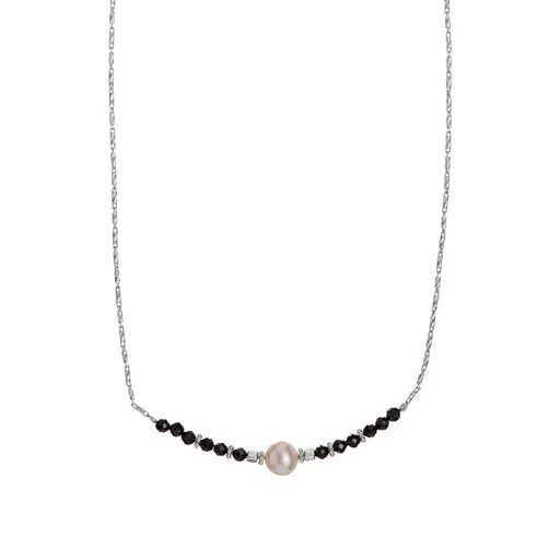 Alisia Colier de argint cu mărgele de spinel și perla autentică AL4109-Argento-Spinello