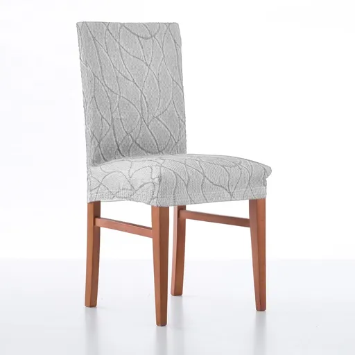 Husă de scaun jacquard elastică cu model de fundă