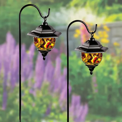 Lumini solare "Tiffany" set de 2