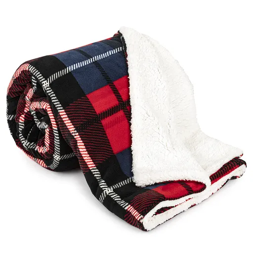 Pătură din imitație blăniță 4Home Cub roșu, 150 x 200 cm