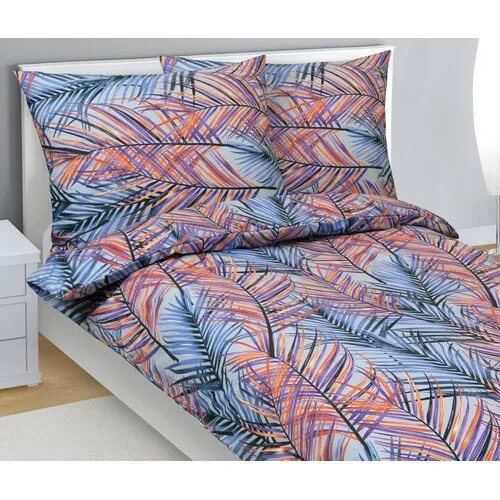 Bellatex Lenjerie de pat din bumbac Kapradíalbastru, 140 x 200 cm, 70 x 90 cm