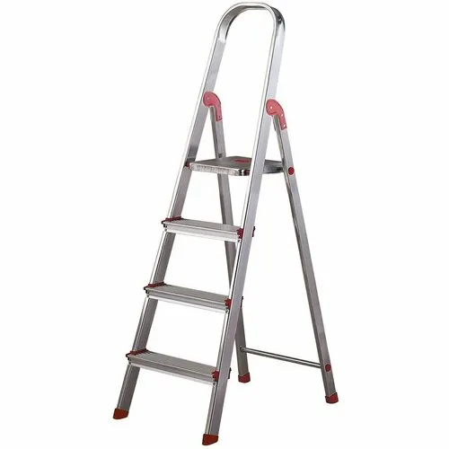 Scară din aluminiu pentru uz profesional  Rolser Unica, 4 trepte, 4 trepte