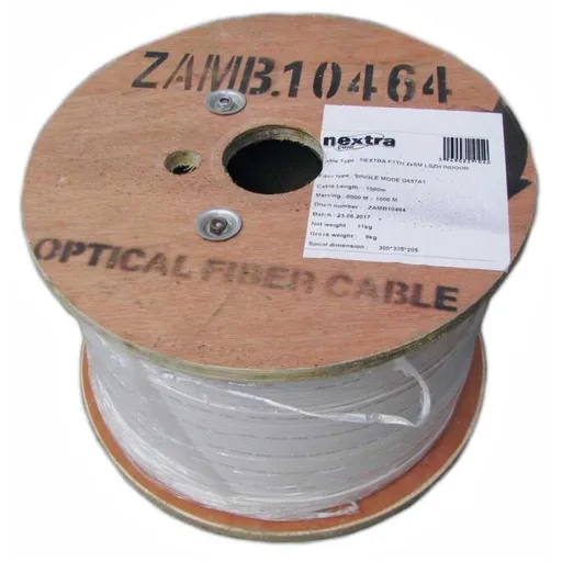 Rola 1000 ml cablu fibra optica Nextra FTTH DROP 100N 2 fibre SM G657A1 / nextraCOM - FTTH DROP 2 fibre A1