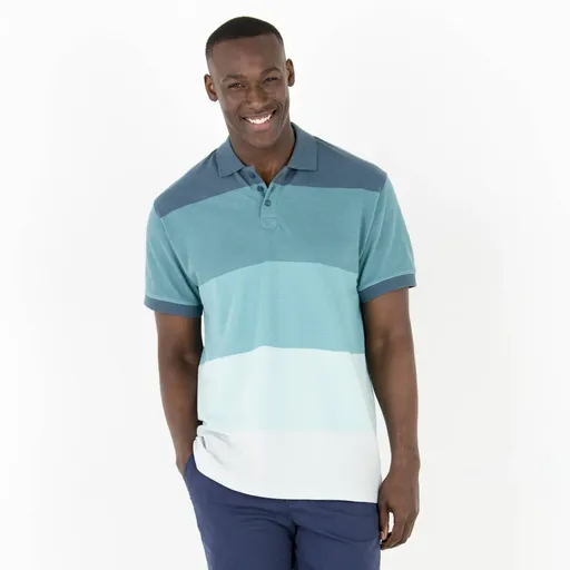 Tricou polo cu dungi cu mâneci scurte